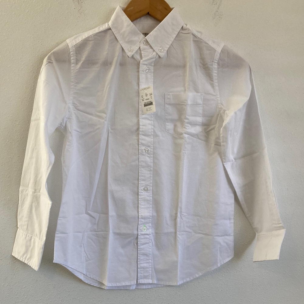 J Crew‎ Crewcuts Classic White Dress Shirt Size 10